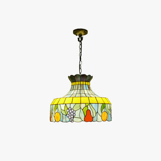 Tiffany Vintage LED Suspension Métal Verre Chambre À Coucher