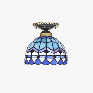 Tiffany Vintage LED Plafonnier Métal/Verre Chambre À Coucher