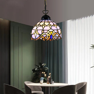 Tiffany Cottage LED Suspension Métal Verre Chambre À Coucher/Salon