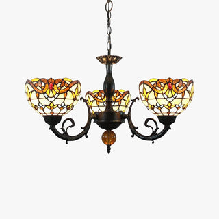Tiffany Vintage LED Lustre Verre Salon/Chambre À Coucher
