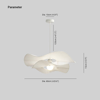 Lirixor Moderne LED Suspension Métal Tissu Salon-Luire