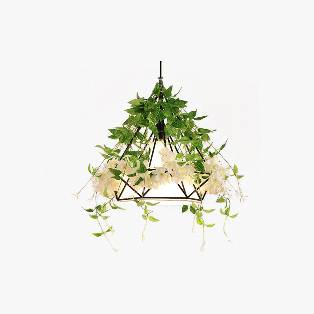 Arisha Moderne Fleurs LED Suspension Métal Salon