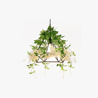 Arisha Moderne Fleurs LED Suspension Métal Salon