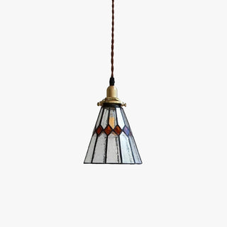 Tiffany Suspension Luminaire LED Vintage Métal/Verre Chambre/Salon