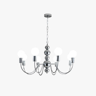 Valentina Lustre Médiéval LED Sphérique Noir Métal Salon