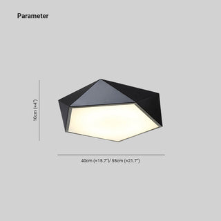 Arisha Design LED Plafonnier Simple Moderne Métal Noir/Blanc Salon
