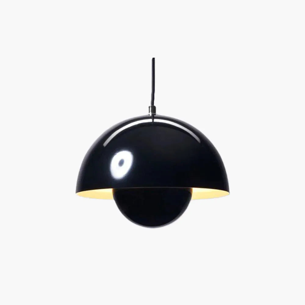 Tareno Suspension Ronde Moderne. Métal. Noir/Blanc/Rouge/Jaune-Cielum