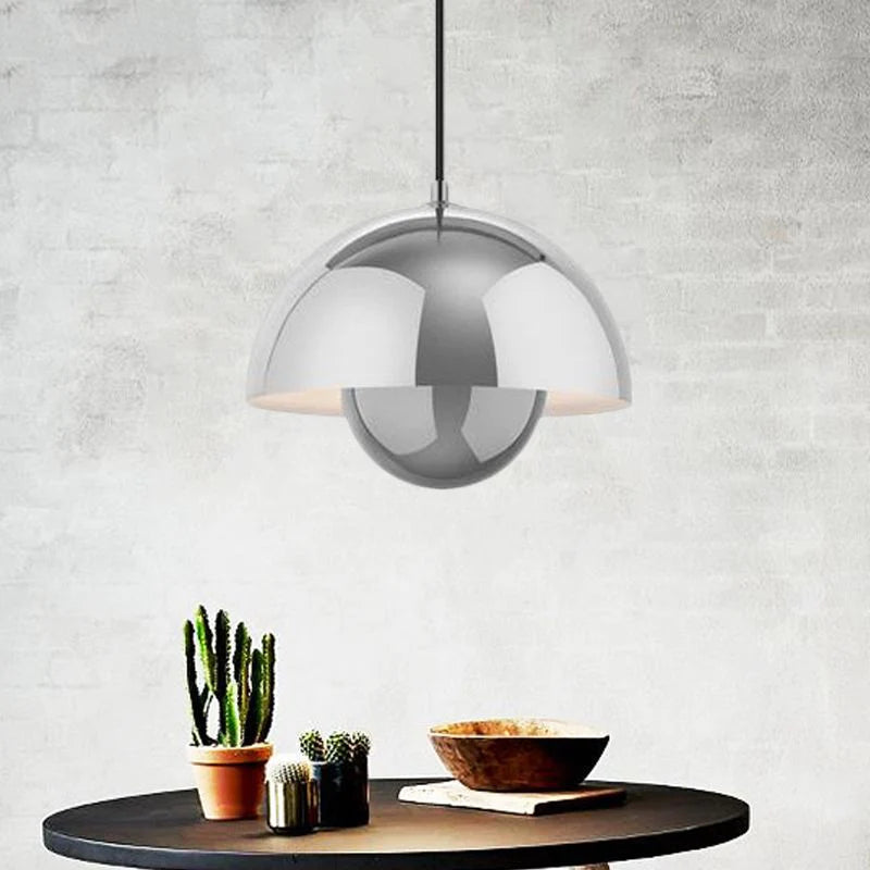 Tareno Suspension Ronde Moderne. Métal. Noir/Blanc/Rouge/Jaune-Cielum