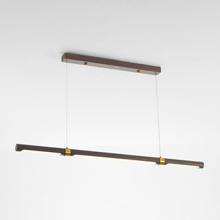 Muto Design Italien Luminaires Suspensions Linéaire Rustique Métal/Acrylique Bois Cuisine/Chambre