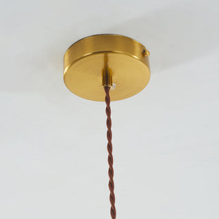 Valentina Suspension Cylindre/Géométrie Vintage, Métal/Verre, Vert, Salle à Manger