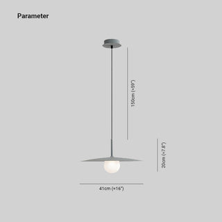 Arisha Suspension Dôme Moderne, Métal /Verre, Noir/Blanc/Grise, Chambre