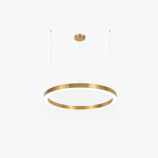 Arisha Suspension Anneau Moderne, Métal/Acrylique, Dorée, Salon