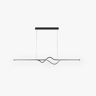 Arisha Suspension Linéaire Minimaliste, Noir/Blanc/Gris, Salon