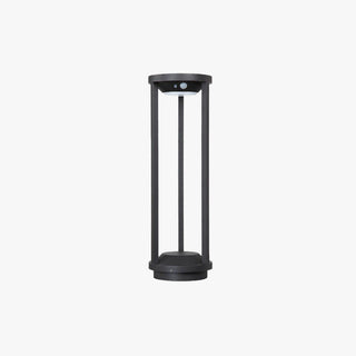 Ray Borne Extérieure Cylindrique Simple, Métal, Noir, Jardin