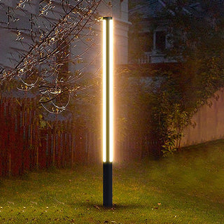 Ray Lampe Extérieure Cylindre Moderne, Métal/Acrylique, Noir, Couloir