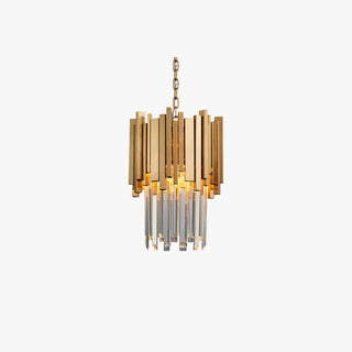 Kristy LED Suspension Or Chromé Métal Cristal Salon Chambre à couche