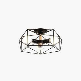 Arisha Moderne LED Plafonnier Doré/Blanc Métal Salon Chambre à coucher