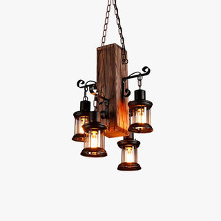 Epoch Vintage LED Lustre Noir Métal/Verre Salon Chambre à coucher