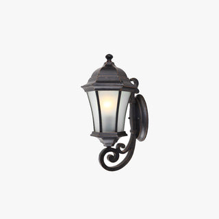 Silva Vintage LED Applique Noir Métal Verre Extérieur Jardin Balcon