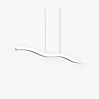 Arisha Moderne LED Suspension Blanc Métal Acrylique Salon Chambre à coucher