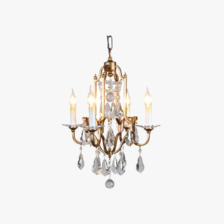 Silva Vintage LED Suspension Laiton Métal Cristal Salon Chambre à coucher