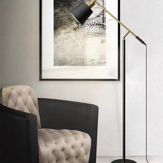 Mira Moderne LED Lampadaire Dôme  Noir Métal Salon Salle à manger