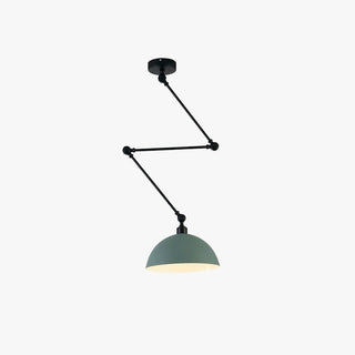Aria Dôme Moderne LED Suspension Noir/Vert Métal Chambre à coucher