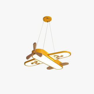 Aria Moderne LED Suspension Jaune/Bleu Métal/Acrylique Salon