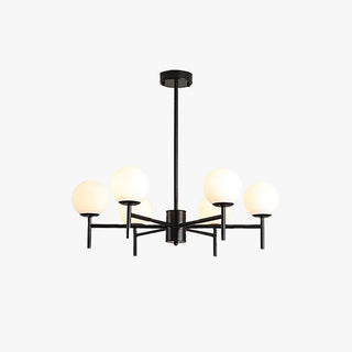 Valentina Bulle Moderne LED Lustre Noir/Doré Métal/Verre  Chambre à Coucher