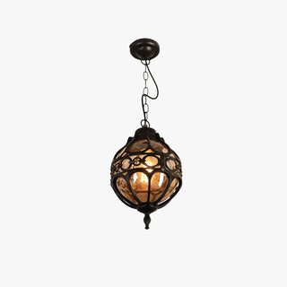 Silva Sphère Vintage LED Suspension Noir Bronze Métal Verre Salon Chambre à coucher