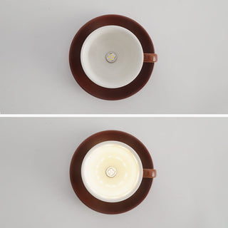 Kevelor Moderne Tasses à Café Céramique Plafonnier Bleu/Rose/Jaune-Luire