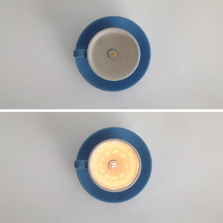 Kevelor Moderne Tasses à Café Céramique Plafonnier Bleu/Rose/Jaune-Luire