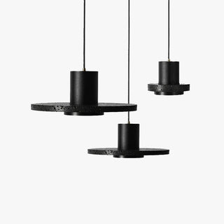 Arisha Suspension Cylindre Moderne, Pierre, Noir, Chambre