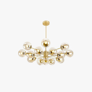 Valentina Suspension Multi Retro, Metal/Verre, Noir/Or, Salon