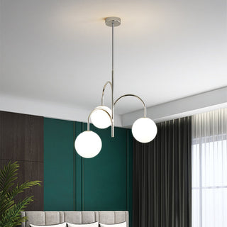 Valentina Suspension Multi Moderne, Metal/Verre, Blanc, Chambre