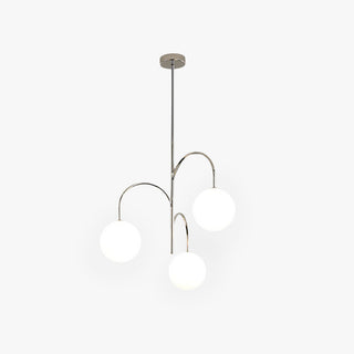 Valentina Suspension Multi Moderne, Metal/Verre, Blanc, Chambre