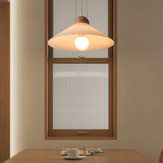 Muto Suspension Bol Moderne, Bois/Verre, Marron, Salon