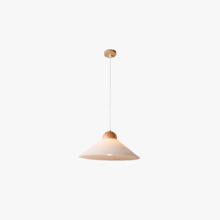 Muto Suspension Bol Moderne, Bois/Verre, Marron, Salon