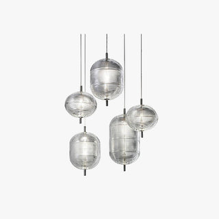 Valentina Suspension Globe Moderne, Verre/Métal, Noir/Or, Chambre