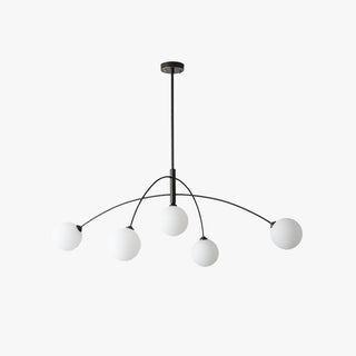 Valentina Lustre Minimaliste, Metal/Verre, Noir/Or, Salon