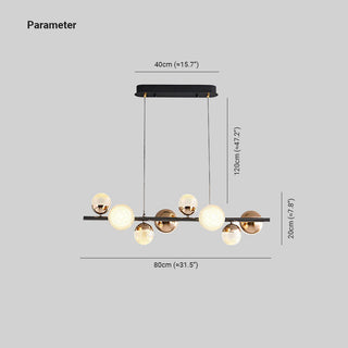 Valentina Suspension, 8 Lumières, L 80CM