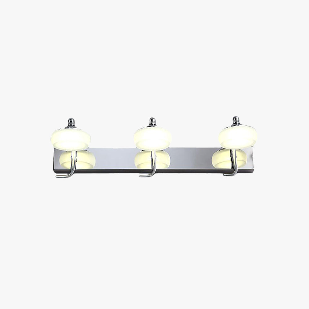 Arisha Applique Murale en Forme de Lanterne, Métal/Verre, Blanc, Chambre