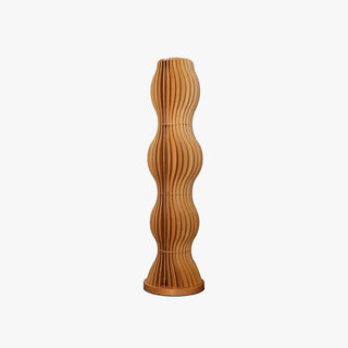 Muto Lampadaire Vague Moderne, Bois, Kaki, Salon