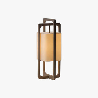 Muto Lampadaire Rectangulaire Moderne, Bois/Tissu, Bois, Salon