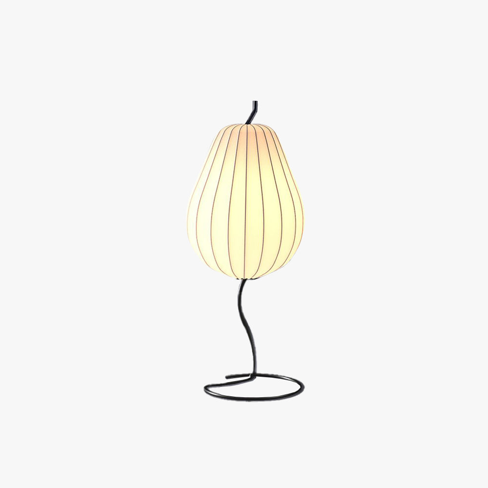 Ritta Lampadaire Poire Moderne, Métal/Tissu, Beige, Salon