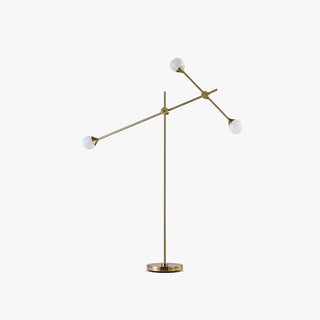 Valentina Lampadaire Orbe Simple, Métal/Verre, Doré, Salon