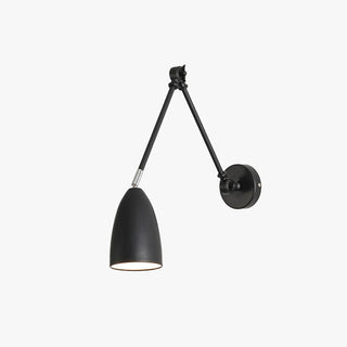 Epoch Applique Murale Réglable, Métal, Noir/Blanc/Nickel, Salon