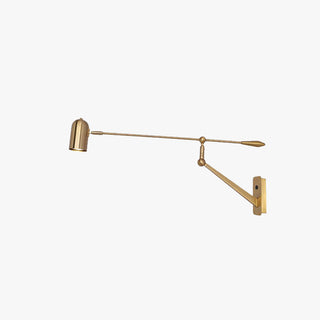 Arisha Applique Murale Orientable Vintage, Métal, Doré, Salon