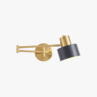 Arisha Applique Orientable Géométrique Moderne, Métal, Noir/Or, Chambre
