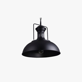 Silva Suspension Dôme Industrielle, Métal, Noir/Noir Blanc/Rouille, Salon